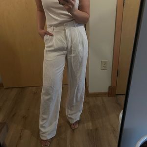 Aritzia Wilfred Linen Effortless Pant